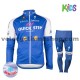 Tenue Maillot M/L + Collant Long 2017 Quick-Step Floors Enfant Hiver Thermal Fleece M001