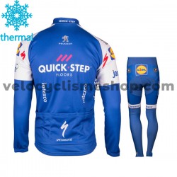 Tenue Maillot M/L + Collant Long 2017 Quick-Step Floors Enfant Hiver Thermal Fleece M001