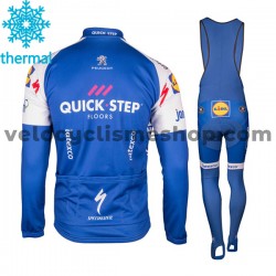 Tenue Maillot M/L + Collant à Bretelles 2017 Quick-Step Floors Hiver Thermal Fleece M001