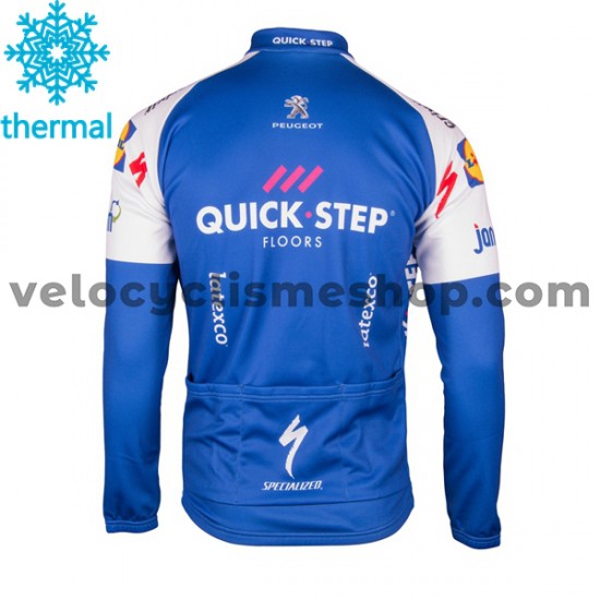Maillot Cyclisme 2017 Quick-Step Floors Hiver Thermal Fleece M001