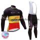 Tenue Maillot M/L + Collant à Bretelles 2017 Quick-Step Floors Hiver Thermal Fleece M002