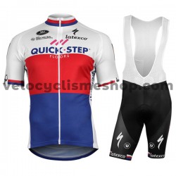 Tenue Maillot + Cuissard à Bretelles 2017 Quick-Step Floors M007