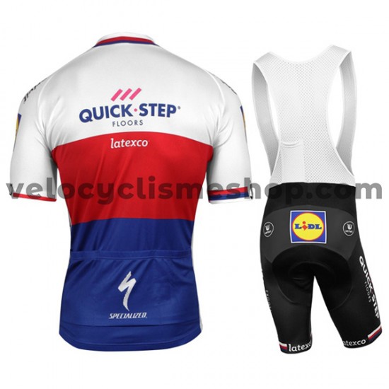 Tenue Maillot + Cuissard à Bretelles 2017 Quick-Step Floors M007