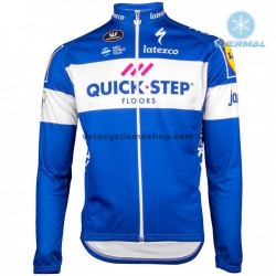 Maillot Cyclisme 2018 Quick Step Floors Hiver Thermal Fleece M001