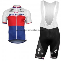Tenue Maillot + Cuissard à Bretelles 2018 Quick-Step Floors M002