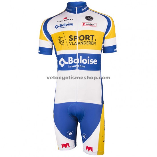 Tenue Maillot + Cuissard à Bretelles 2018 Sport Vlaanderen-Baloise M001