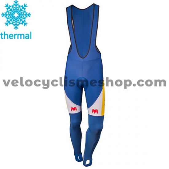 Tenue Maillot M/L + Collant à Bretelles 2018 Sport Vlaanderen-Baloise Hiver Thermal Fleece M001