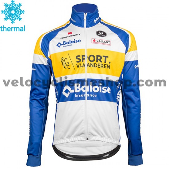 Maillot Cyclisme 2018 Sport Vlaanderen-Baloise Hiver Thermal Fleece M001
