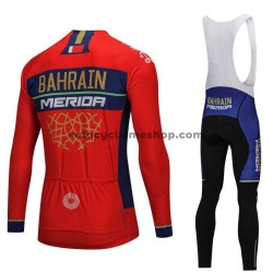 Tenue Maillot M/L + Collant à Bretelles 2018 Bahrain Merida M001