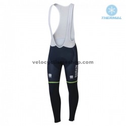 Collant à Bretelles 2018 Bahrain Merida Hiver Thermal Fleece M001