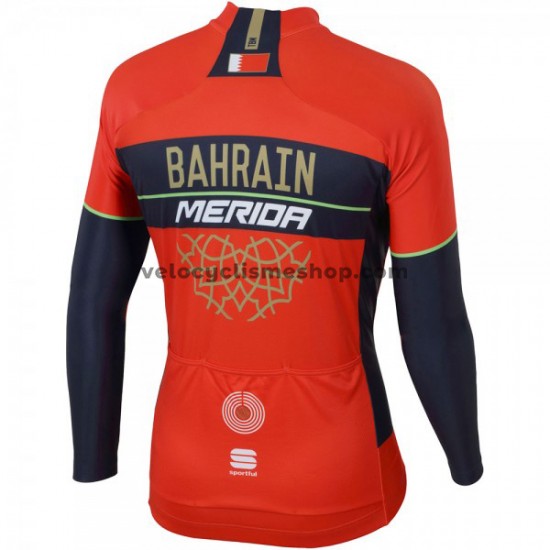 Maillot Cyclisme 2018 Bahrain Merida Manches Longues M001