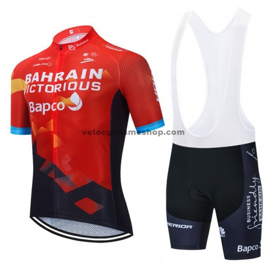 Tenue Maillot + Cuissard à Bretelles 2021 Team Bahrain Victorious M001