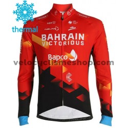 Maillot Cyclisme 2021 Team Bahrain Victorious Hiver Thermal Fleece M001