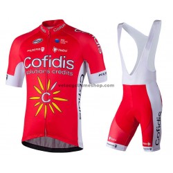 Tenue Maillot + Cuissard à Bretelles 2018 Cofidis Pro Team M001