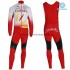 Tenue Maillot M/L + Collant à Bretelles 2019 Cofidis Pro Team Hiver Thermal Fleece M001