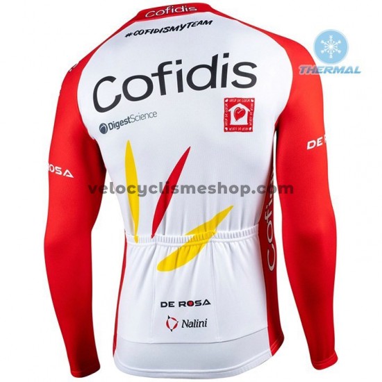 Tenue Maillot M/L + Collant à Bretelles 2020 Cofidis Pro Team Hiver Thermal Fleece M001