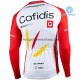 Tenue Maillot M/L + Collant à Bretelles 2020 Cofidis Pro Team Hiver Thermal Fleece M001