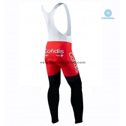 Tenue Maillot M/L + Collant à Bretelles 2020 Cofidis Pro Team Hiver Thermal Fleece M001