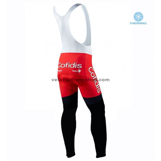 Tenue Maillot M/L + Collant à Bretelles 2020 Cofidis Pro Team Hiver Thermal Fleece M001