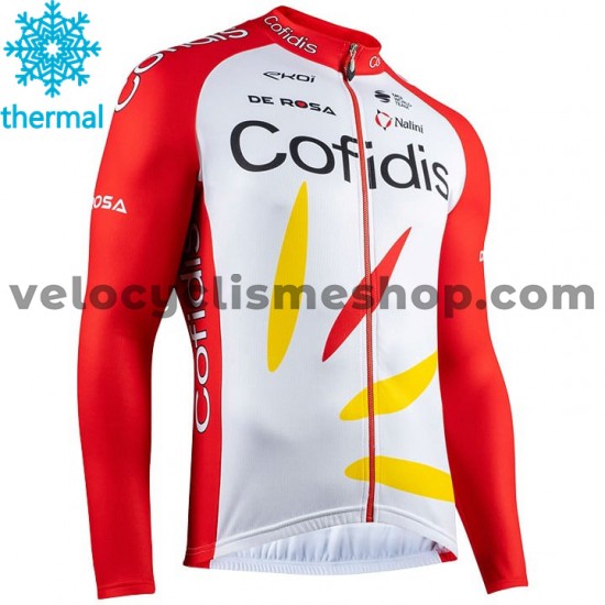 Maillot Cyclisme 2020 Cofidis Pro Team Hiver Thermal Fleece M001