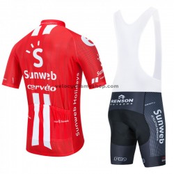 Tenue Maillot + Cuissard à Bretelles 2020 Team Sunweb M001
