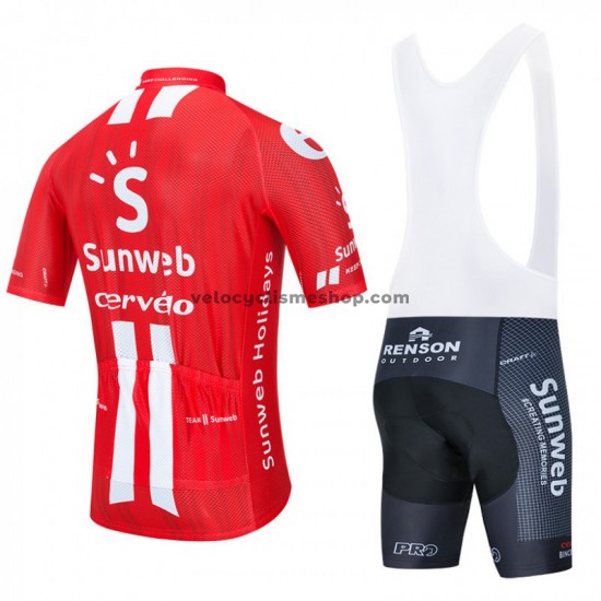 Tenue Maillot + Cuissard à Bretelles 2020 Team Sunweb M001