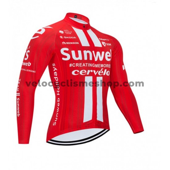 Maillot Cyclisme 2020 Team Sunweb Manches Longues M001