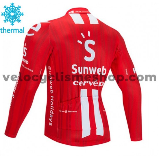 Maillot Cyclisme 2020 Team Sunweb Hiver Thermal Fleece M001