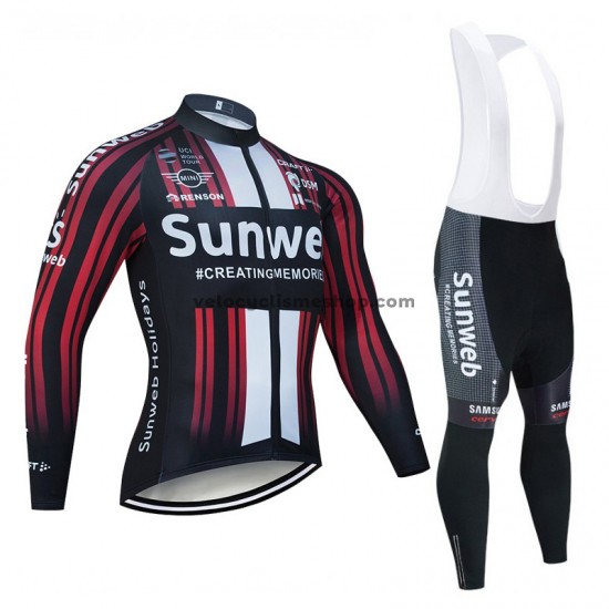 Tenue Maillot M/L + Collant à Bretelles 2020 Team Sunweb M003