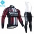 Tenue Maillot M/L + Collant à Bretelles 2020 Team Sunweb Hiver Thermal Fleece M003
