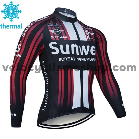 Maillot Cyclisme 2020 Team Sunweb Hiver Thermal Fleece M003