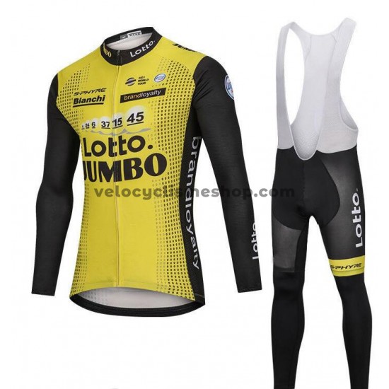 Tenue Maillot M/L + Collant à Bretelles 2018 LottoNL-Jumbo M001