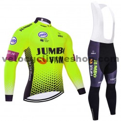 Tenue Maillot M/L + Collant à Bretelles 2019 Team Jumbo–Visma M002