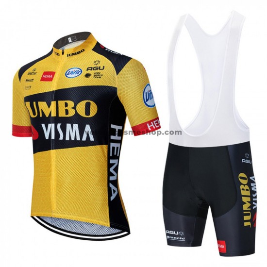 Tenue Maillot + Cuissard à Bretelles 2020 Team Jumbo–Visma M001