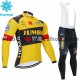 Tenue Maillot M/L + Collant à Bretelles 2020 Team Jumbo–Visma Hiver Thermal Fleece M001