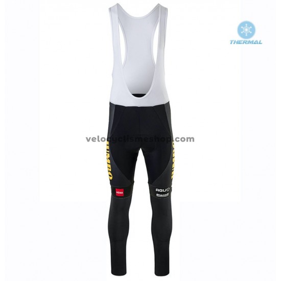 Tenue Maillot M/L + Collant à Bretelles 2020 Team Jumbo–Visma Hiver Thermal Fleece M001
