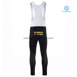 Tenue Maillot M/L + Collant à Bretelles 2020 Team Jumbo–Visma Hiver Thermal Fleece M001