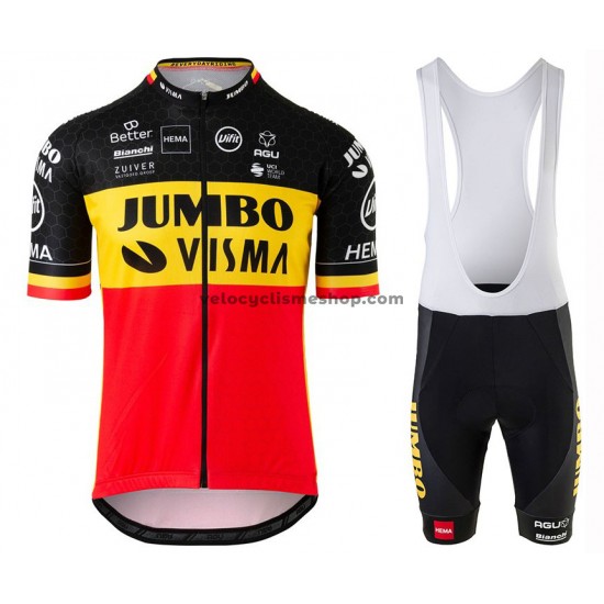 Tenue Maillot + Cuissard à Bretelles 2020 Team Jumbo–Visma M002