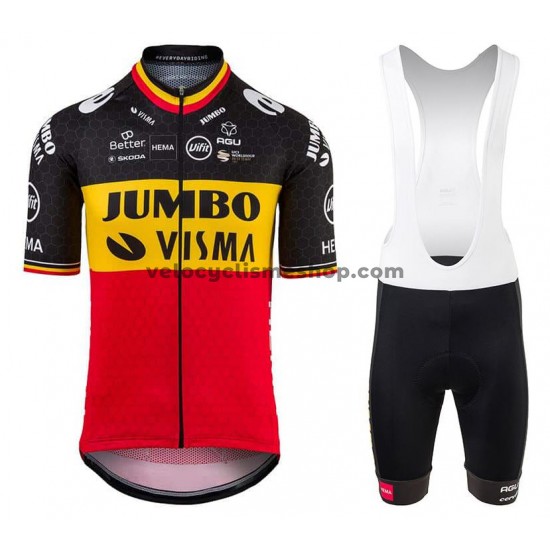 Tenue Maillot + Cuissard à Bretelles 2021 Team Jumbo-Visma M001