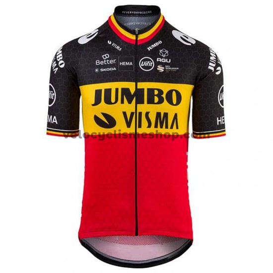 Tenue Maillot + Cuissard à Bretelles 2021 Team Jumbo-Visma M001