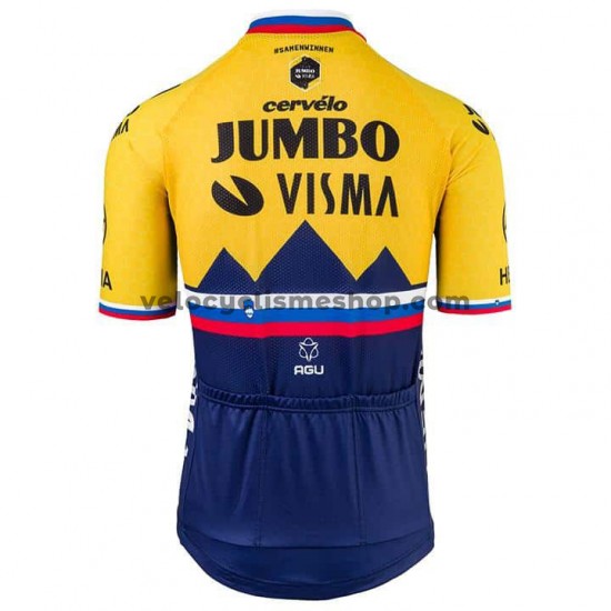 Tenue Maillot + Cuissard à Bretelles 2021 Team Jumbo-Visma M002