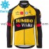 Maillot Cyclisme 2021 Team Jumbo-Visma Hiver Thermal Fleece M005