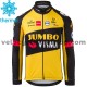 Maillot Cyclisme 2021 Team Jumbo-Visma Hiver Thermal Fleece M005