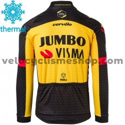 Maillot Cyclisme 2021 Team Jumbo-Visma Hiver Thermal Fleece M005