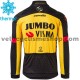 Maillot Cyclisme 2021 Team Jumbo-Visma Hiver Thermal Fleece M005