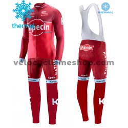 Tenue Maillot M/L + Collant à Bretelles 2017 Team Katusha-Alpecin Hiver Thermal Fleece M001