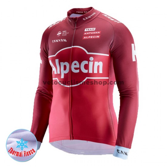 Maillot Cyclisme 2017 Team Katusha-Alpecin Hiver Thermal Fleece M001