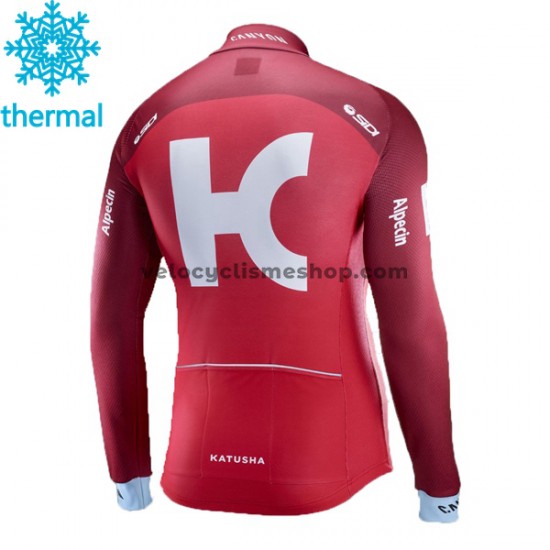 Maillot Cyclisme 2017 Team Katusha-Alpecin Hiver Thermal Fleece M001