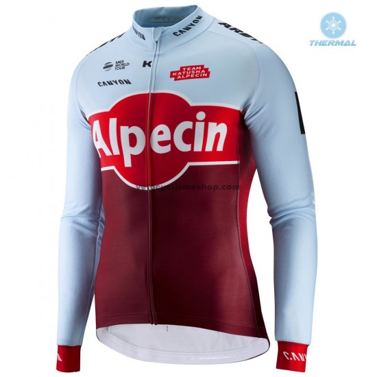 Maillot Cyclisme 2018 Team Katusha Alpecin Hiver Thermal Fleece M001