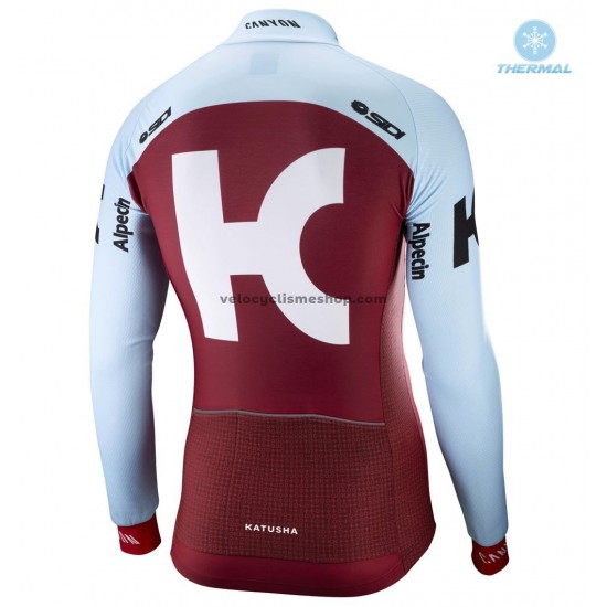 Maillot Cyclisme 2018 Team Katusha Alpecin Hiver Thermal Fleece M001